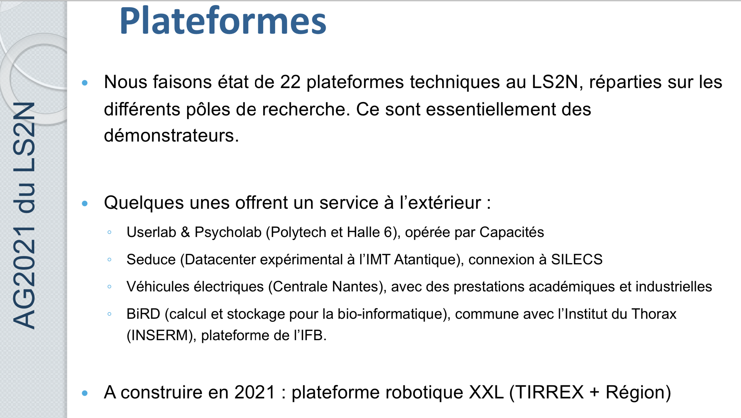 Plateformes avec services associés